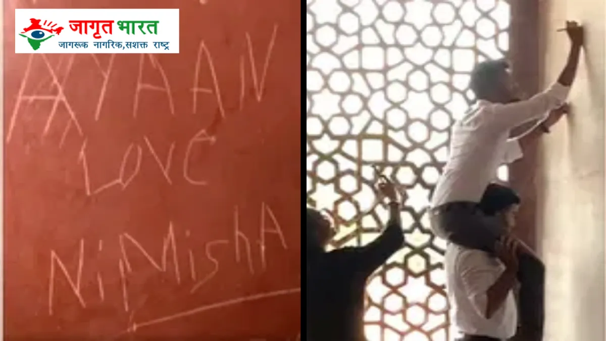 Humayun's Tomb damaged: Video of tourists scratching walls