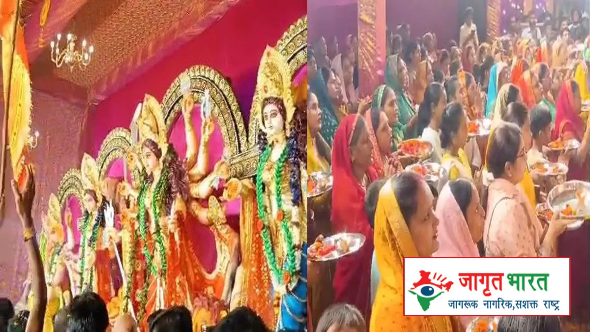 the-grand-durga-puja-pandal-of-hindu-samrat-dal