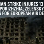 रूसी हमले में ज़ापोरिज़िया में 13 घायल, ज़ेलेंस्की ने यूरोपीय वायु रक्षा प्रणाली की माँग की