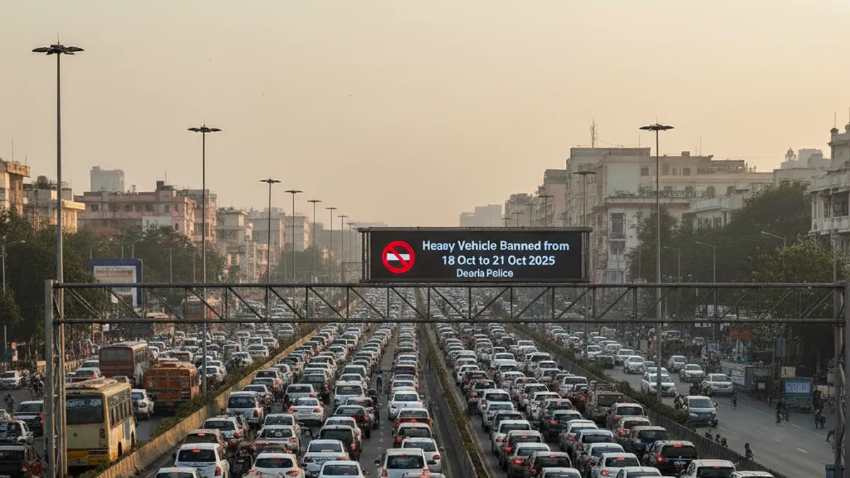 deoria-traffic-diversion-dhanteras-diwali-heavy-vehicle-ban-18-to-21-october-2025