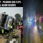 उत्तर प्रदेश में तड़के भीषण हादसा: नानकमत्ता से लौट रही श्रद्धालुओं की बस पलटी, 18 वर्षीय युवती की मौत; 20+ घायल