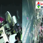 डंपर पुल से गिरा, बुढ़वल–गोंडा रेल मार्ग ठप; गरीब रथ ट्रेन दुर्घटना से बची