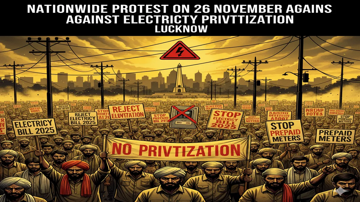 bijli-nijikaran-protest-26-november-up-kisan-karmchari-andolan
