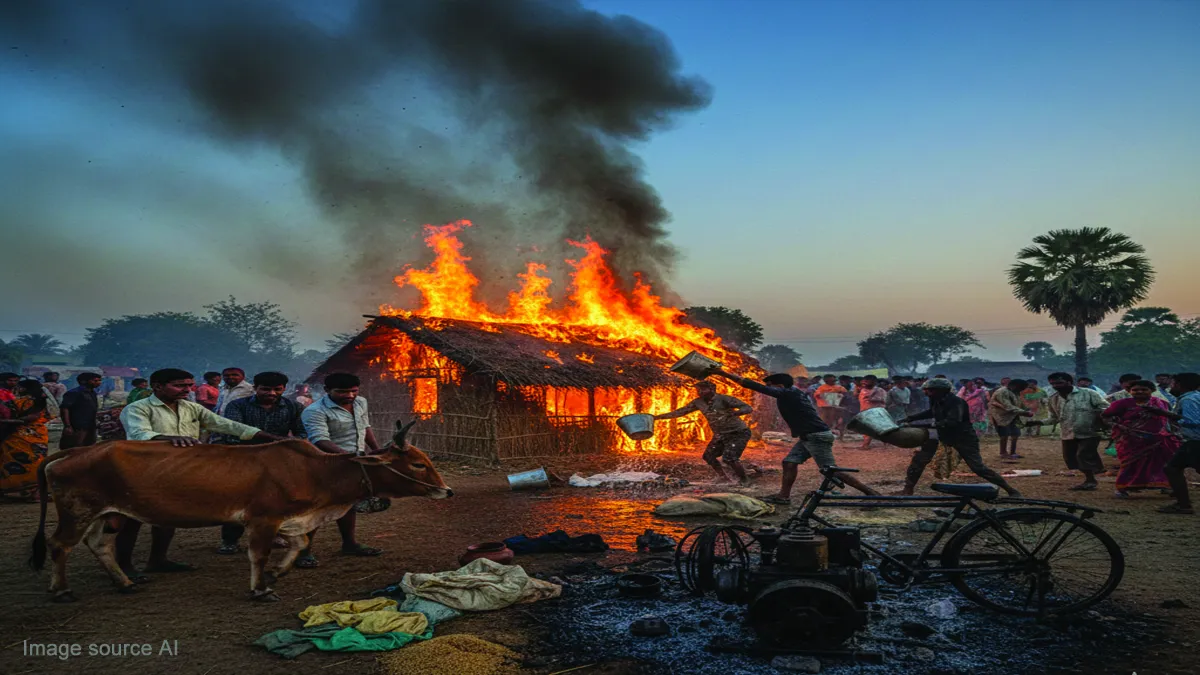 deoria-amarpur-tola-jhopdi-aag-gaay-injured-lakhon-ka-nuksan