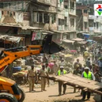 देवरिया में सड़क किनारे अवैध दुकानों पर चला बुलडोजर: कॉपरेटिव चौराहा से रामलीला मैदान मार्ग तक कार्रवाई, अतिक्रमण से लग रहा था जाम