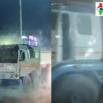 देवरिया: पेट्रोल टैंकर में अचानक लगी आग, चालक और राहगीरों की सूझबूझ से टला बड़ा हादसा