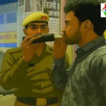 देवरिया में शराब के नशे में धुत युवक का ट्रैफिक पुलिस ने काटा चालान, नियम तोड़ने पर सख्त हुई पुलिस