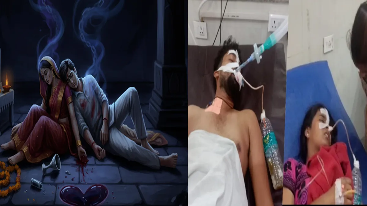 gorakhpur-love-couple-suicide-attempt-after-marriage-temple