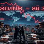 रुपये पर बड़ा झटका: India–US ट्रेड डील में देरी के बीच डॉलर के मुकाबले रुपया रिकॉर्ड 89.34 तक लुढ़का