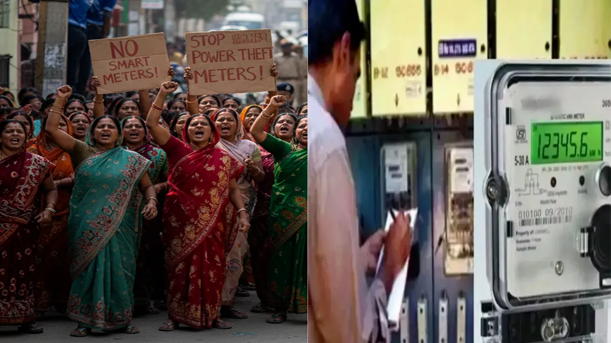 modinagar-smart-meter-protest-police-intervention