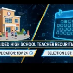 जूनियर एडेड हाईस्कूल शिक्षक भर्ती: ऑनलाइन आवेदन 24 नवंबर से शुरू, चयन सूची 23 दिसंबर को जारी होगी