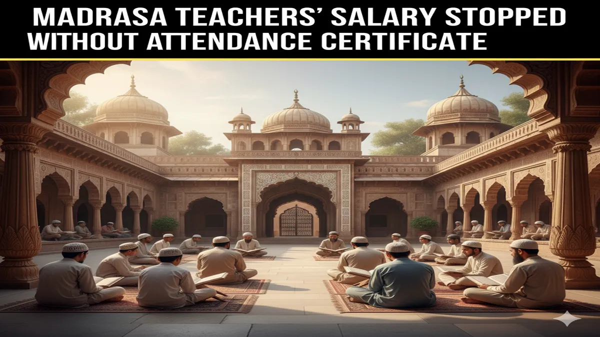up-madarsa-teachers-salary-halt-attendance-rule-shamsul-huda-case