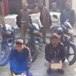 देवरिया: चोरी की 3 बाइक और 54 लीटर अवैध शराब के साथ 2 तस्कर गिरफ्तार, एक फरार