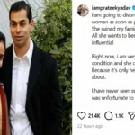 UP सियासत में पारिवारिक भूचाल! प्रतीक–अपर्णा में दरार, इंस्टाग्राम पोस्ट से तलाक का दावा, अपर्णा की चुप्पी