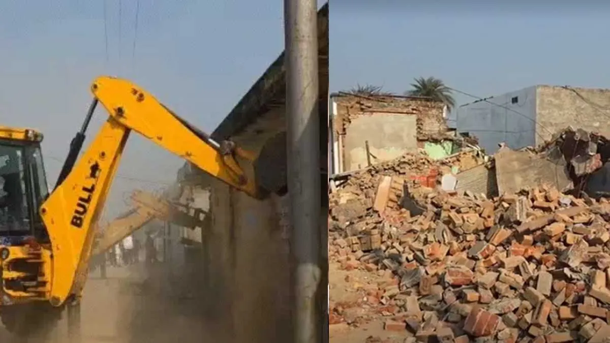 sambhal-sarkari-zameen-avaidh-kabza-bulldozer-action-bichauli-gaon