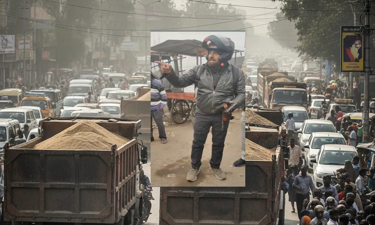 gorakhpur-daroga-pistol-viral-video-karimnagar-chowk-traffic-jam-investigation