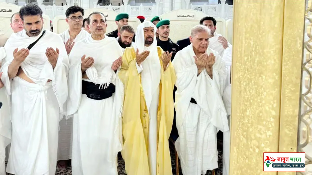 Shehbaz Sharif on a visit to Saudi Arabia